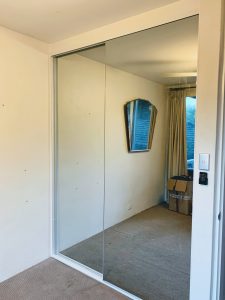 Glass wardrobe doors