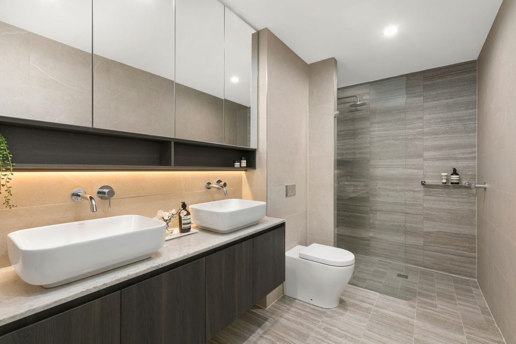 Custom Made Vanity & Shaving Cabinet