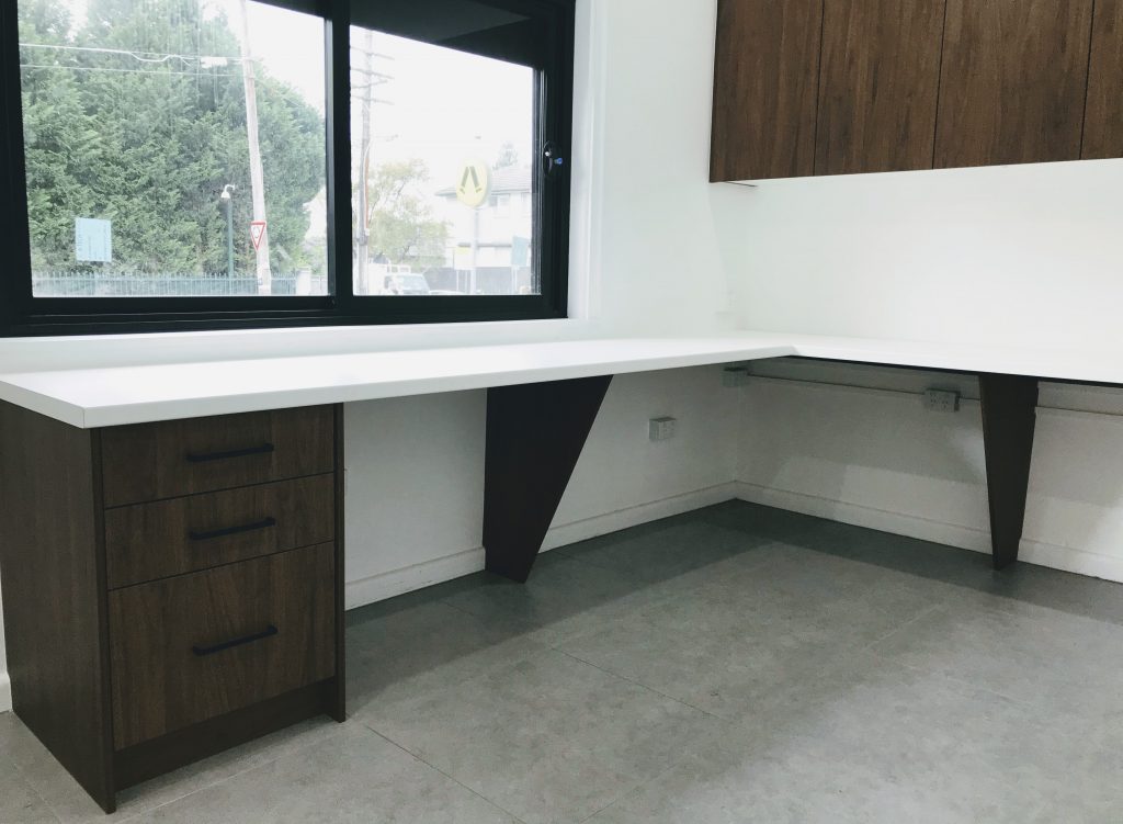 Custom made office cabinetry
