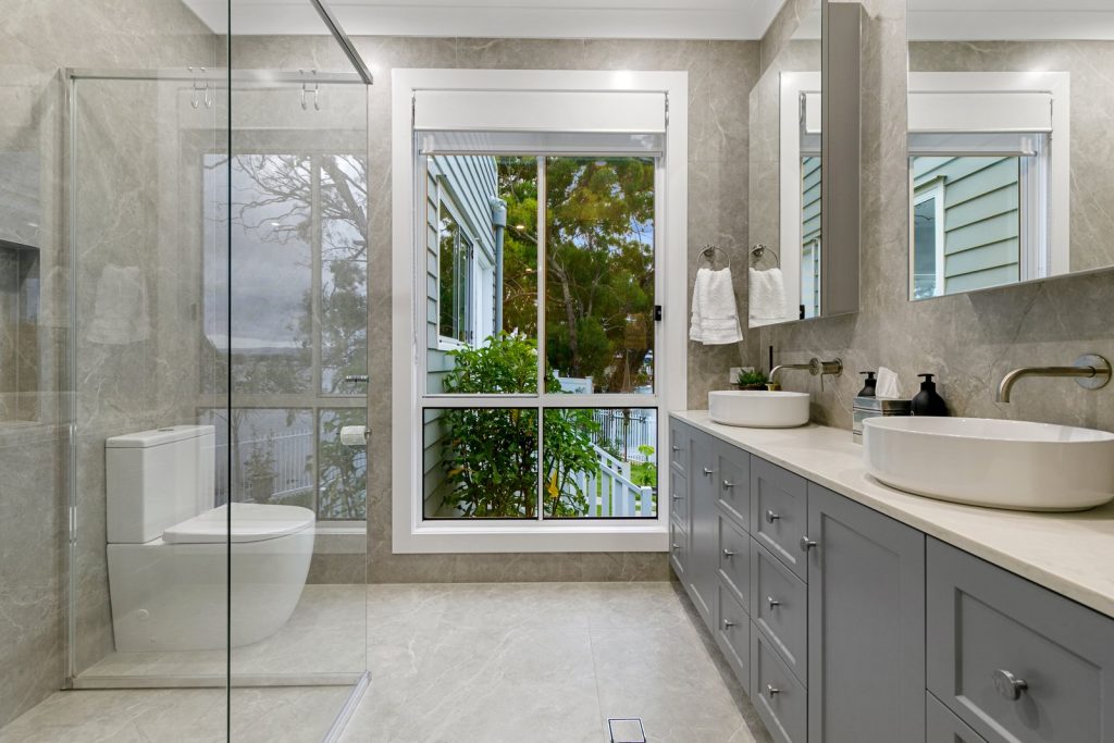 Custom made bathroom cabinetry- Shower screens Sydney