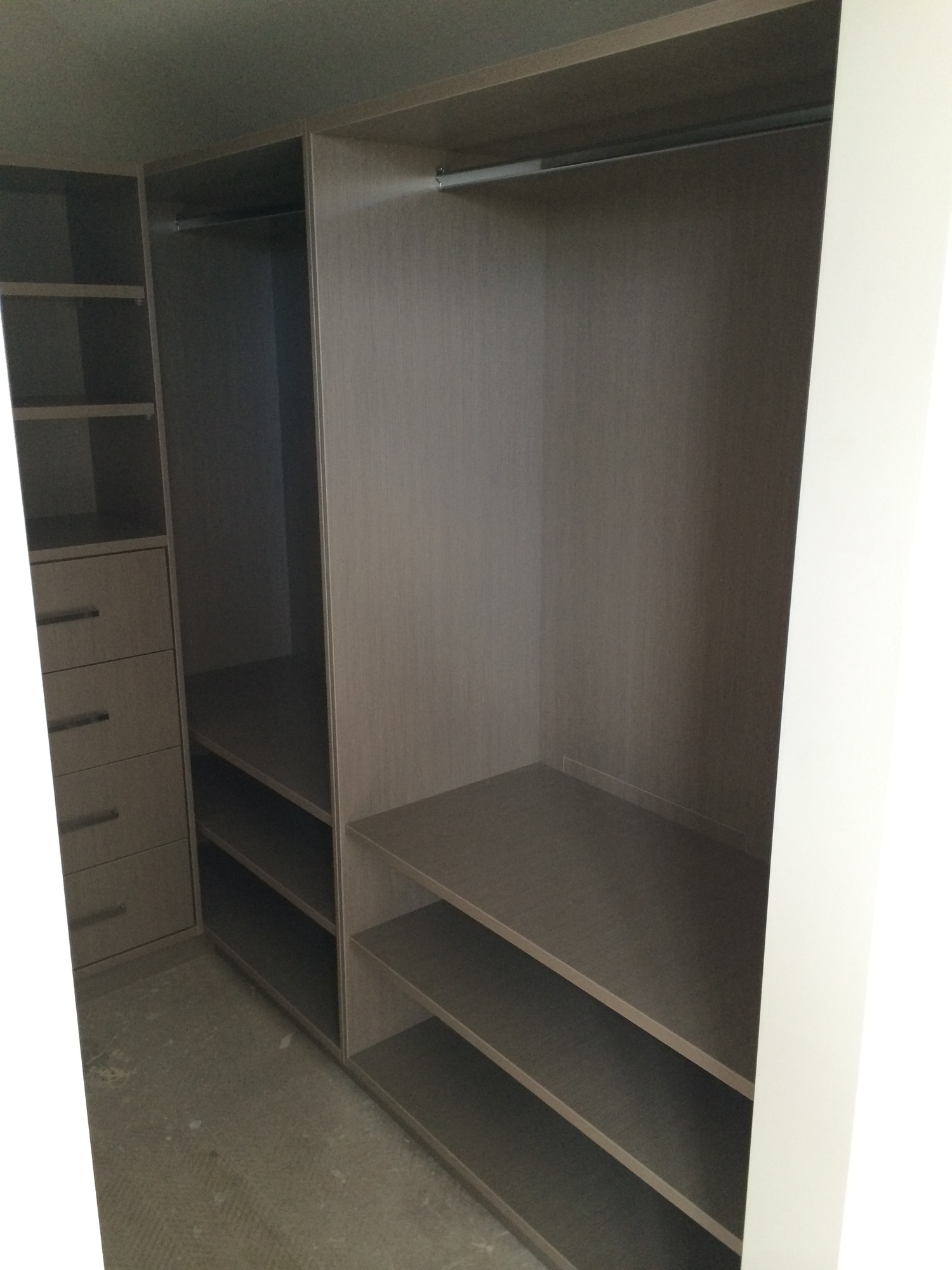 Custom-25mm-Polytec-Coloured-Melamine-Walk-in-Wardrobe-built-with-a ...