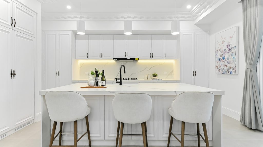 Custom Kitchen Painted White