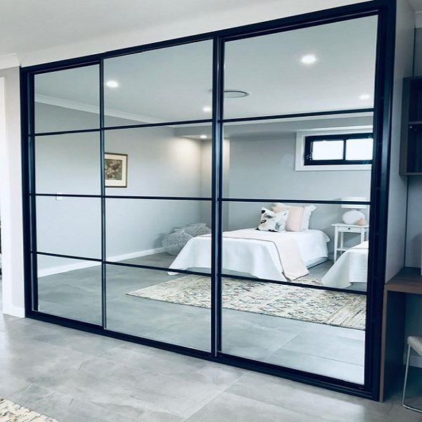 Split Panel Mirrored Sliding Wardrobes | Sydney Installation 