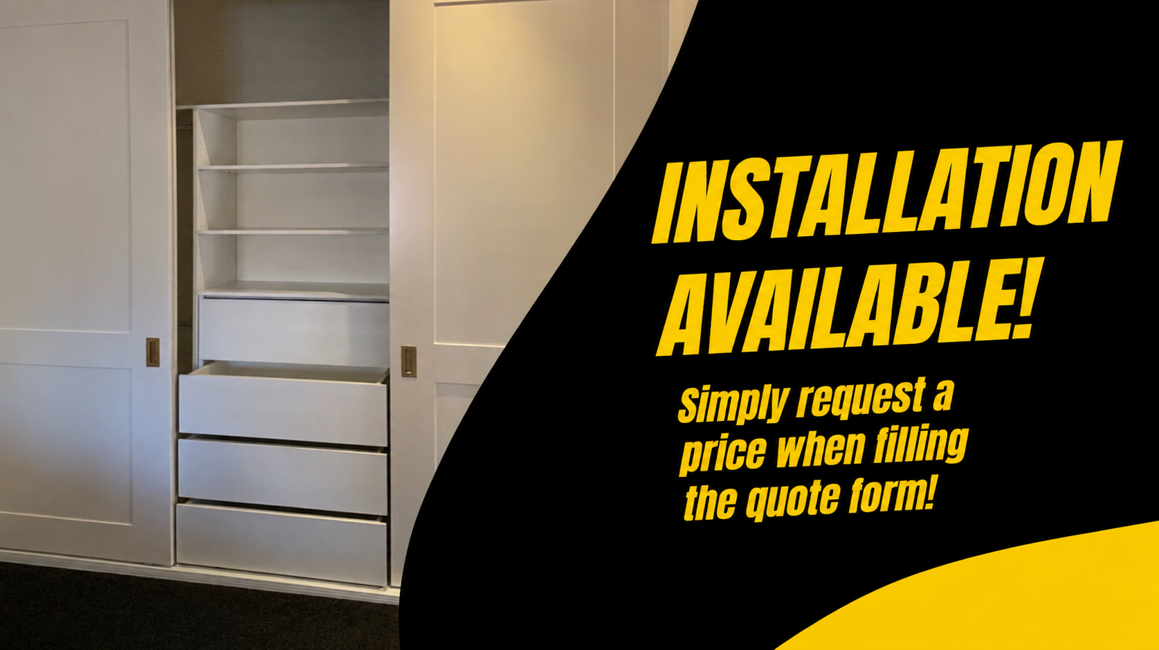 Flat Pack Sliding Wardrobe Doors