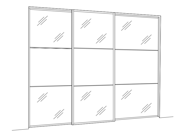 Flat Pack Sliding Wardrobe Doors