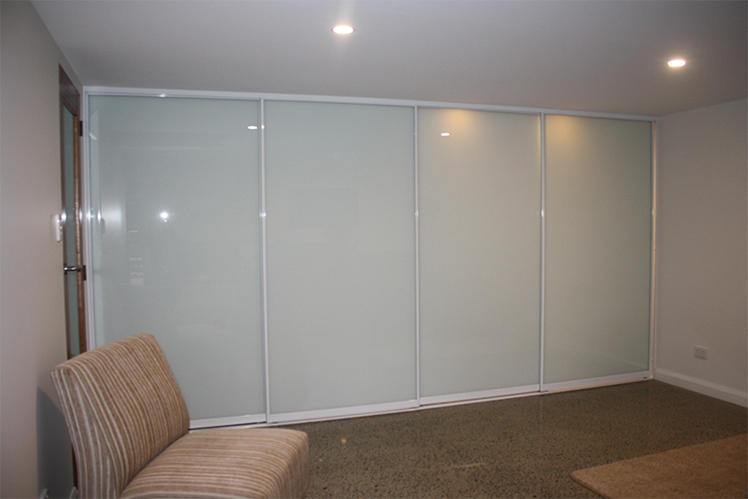 Frosted Glass Sliding Wardrobes | Sydney Installation